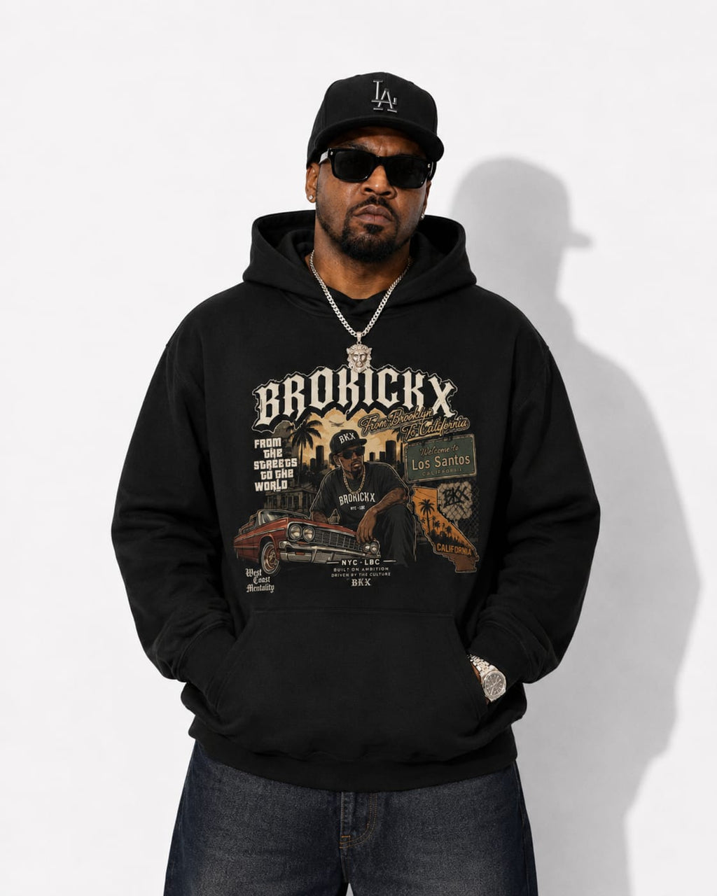 BROKICKX West Coast Legacy Oversized - Hoodie